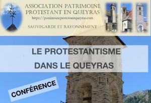 Lundi 4 août : conference "500 ans de reforme protestante et après"